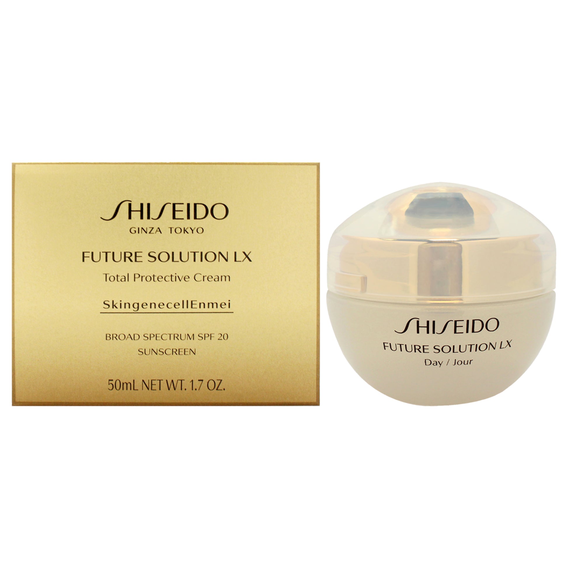 Future Solution LX Total Protective Cream SPF 20 by Shiseido for Unisex - 1.8 oz Cream