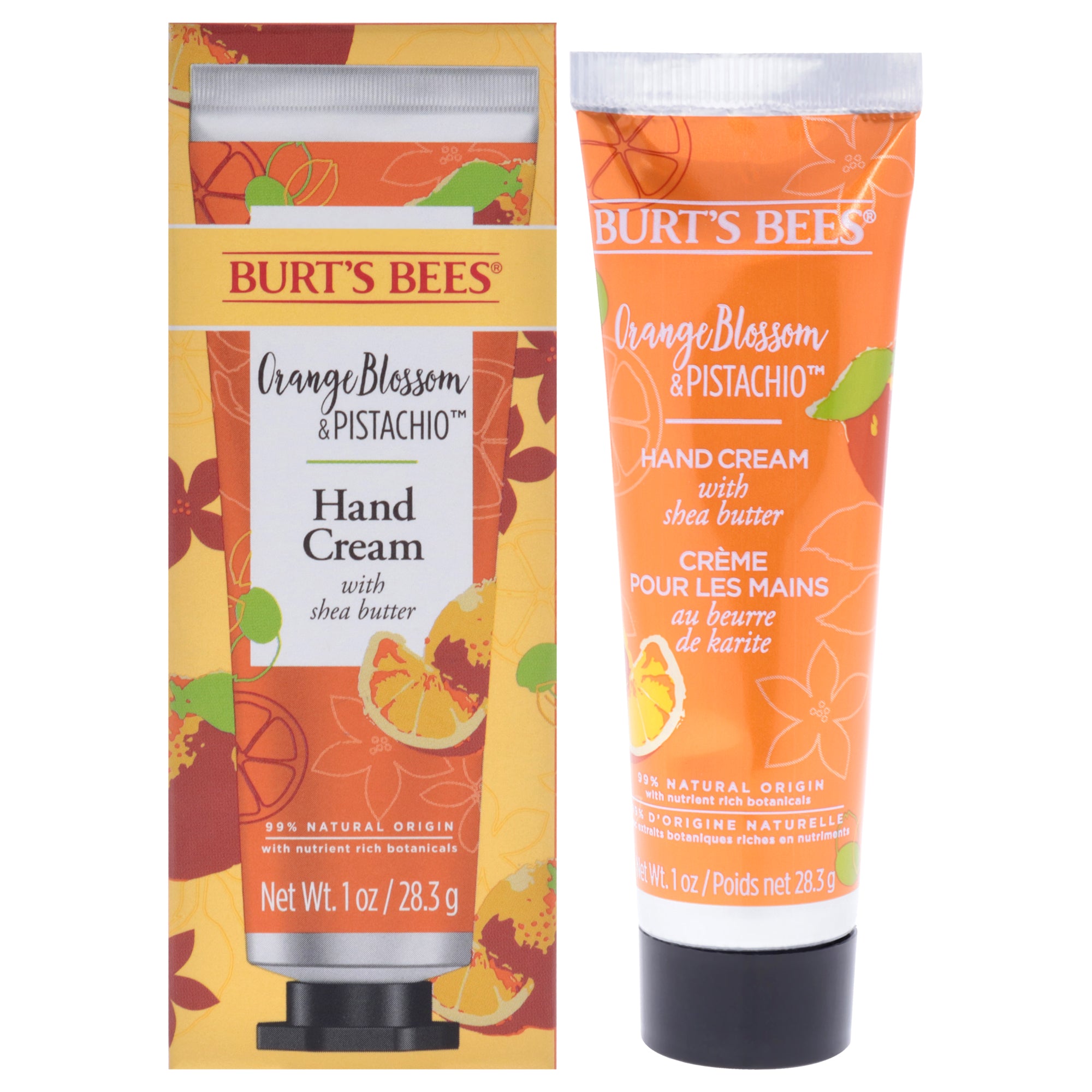 Orange Blossom and Pistachio Hand Cream by Burts Bees for Unisex - 1 oz Hand Cream