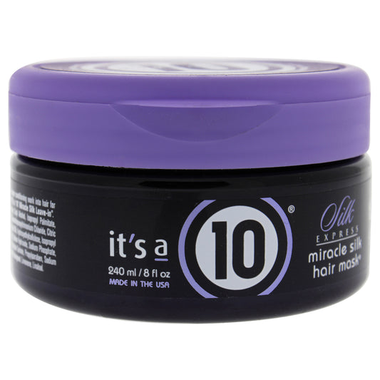 Silk Express Miracle Silk Hair Mask by Its A 10 for Unisex - 8 oz Mask