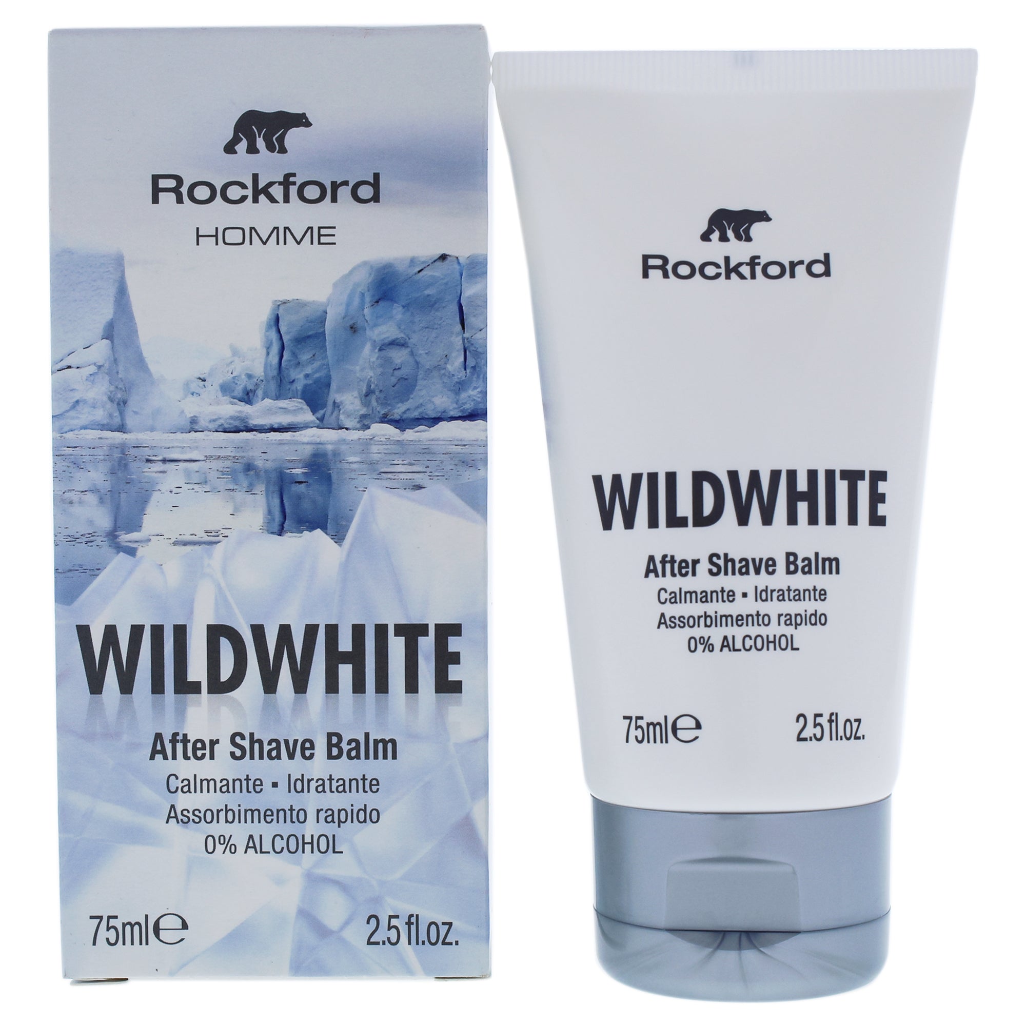 Homme Wildwhite After shave Balm by Rockford for Men - 2.5 oz After shave Balm