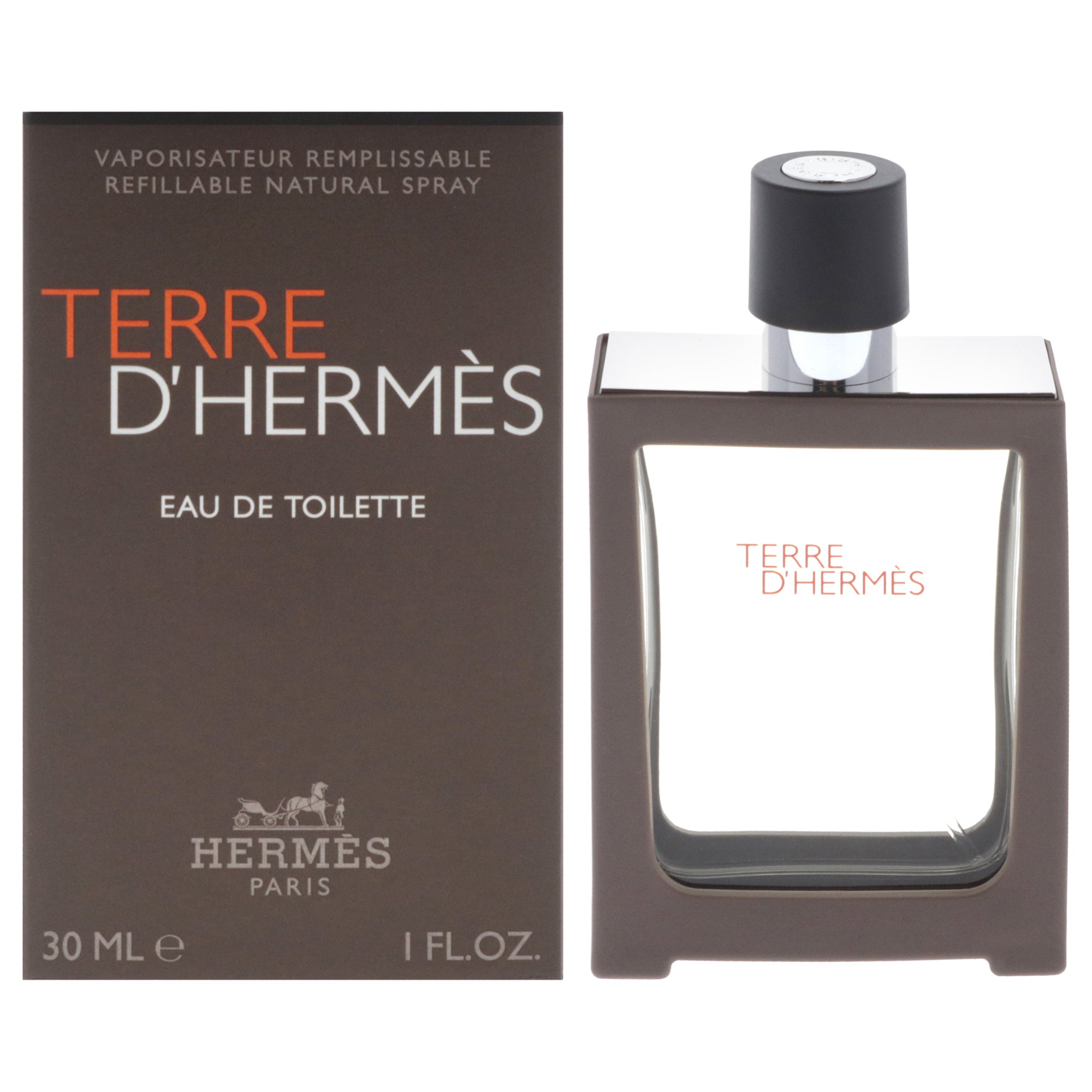 Terre Dhermes by Hermes for Men - 1 oz EDT Spray (Refillable)