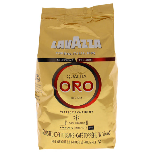 Qualita Oro Coffee Roast Whole Bean Coffee by Lavazza for Unisex - 35.2 oz Coffee