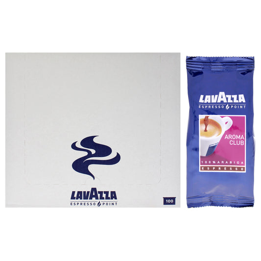 Espresso Point Aroma Club Coffee by Lavazza for Unisex - 100 Pods Coffee