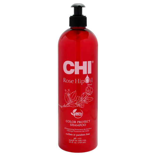 Rose Hip Oil Color Protect Shampoo by CHI for Unisex - 25 oz Shampoo