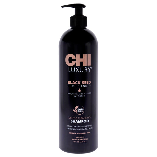 Luxury Black Seed Oil Gentle Cleansing Shampoo by CHI for Unisex - 25 oz Shampoo
