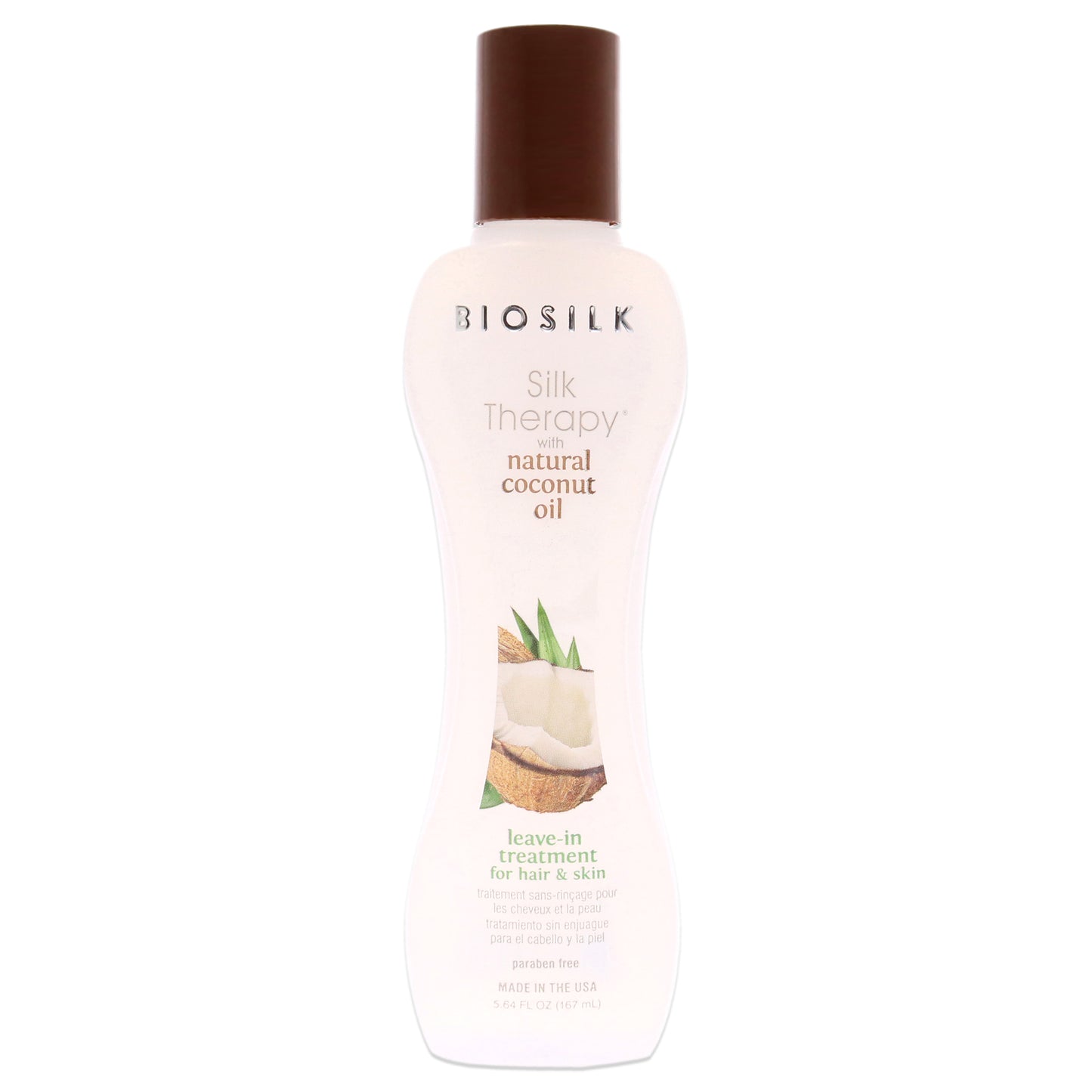 Silk Therapy with Organic Coconut Oil Leave-In Treatment by Biosilk for Unisex - 5.64 oz Treatment