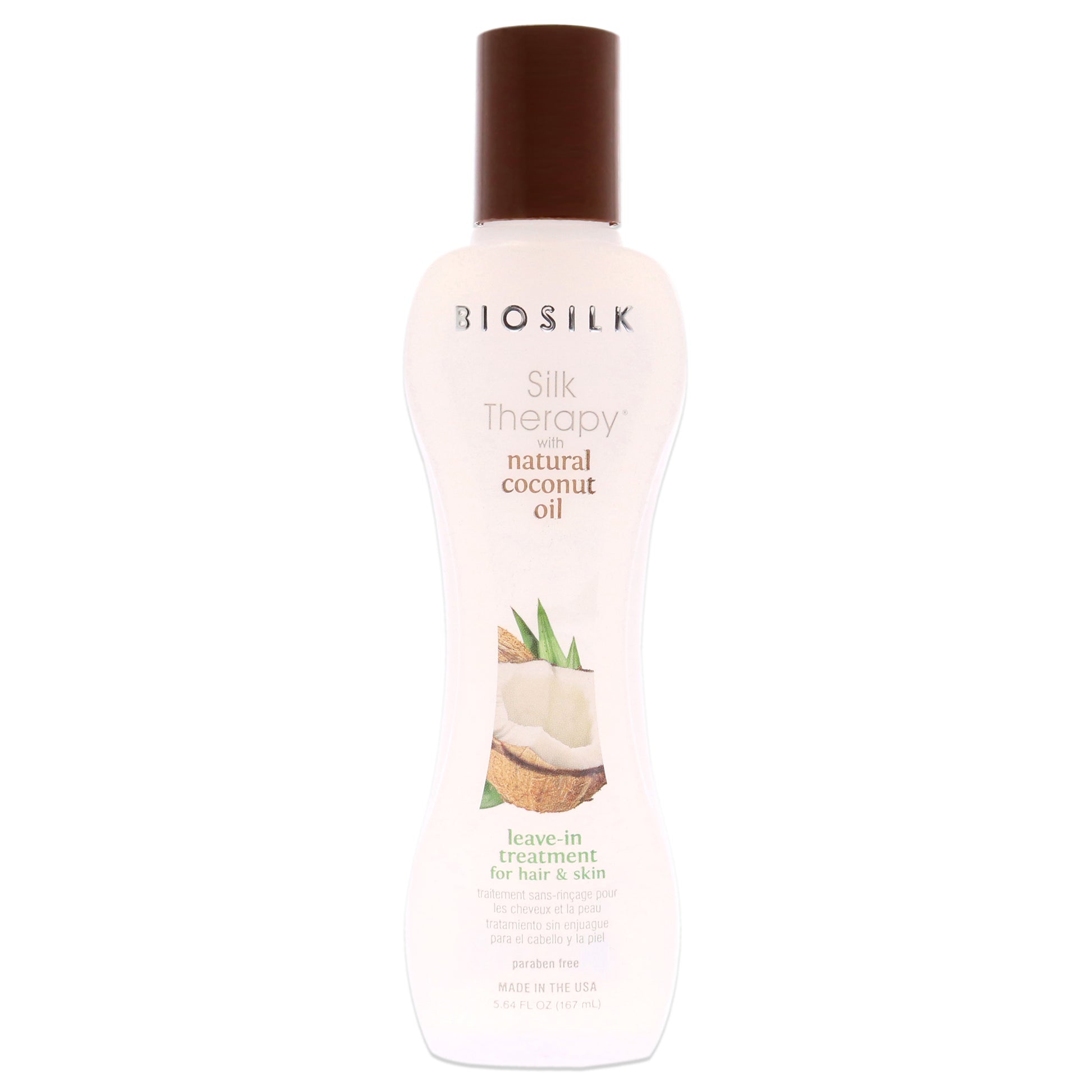 Silk Therapy with Organic Coconut Oil Leave-In Treatment by Biosilk for Unisex - 5.64 oz Treatment