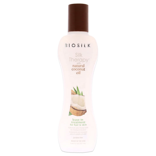 Silk Therapy with Organic Coconut Oil Leave-In Treatment by Biosilk for Unisex - 5.64 oz Treatment