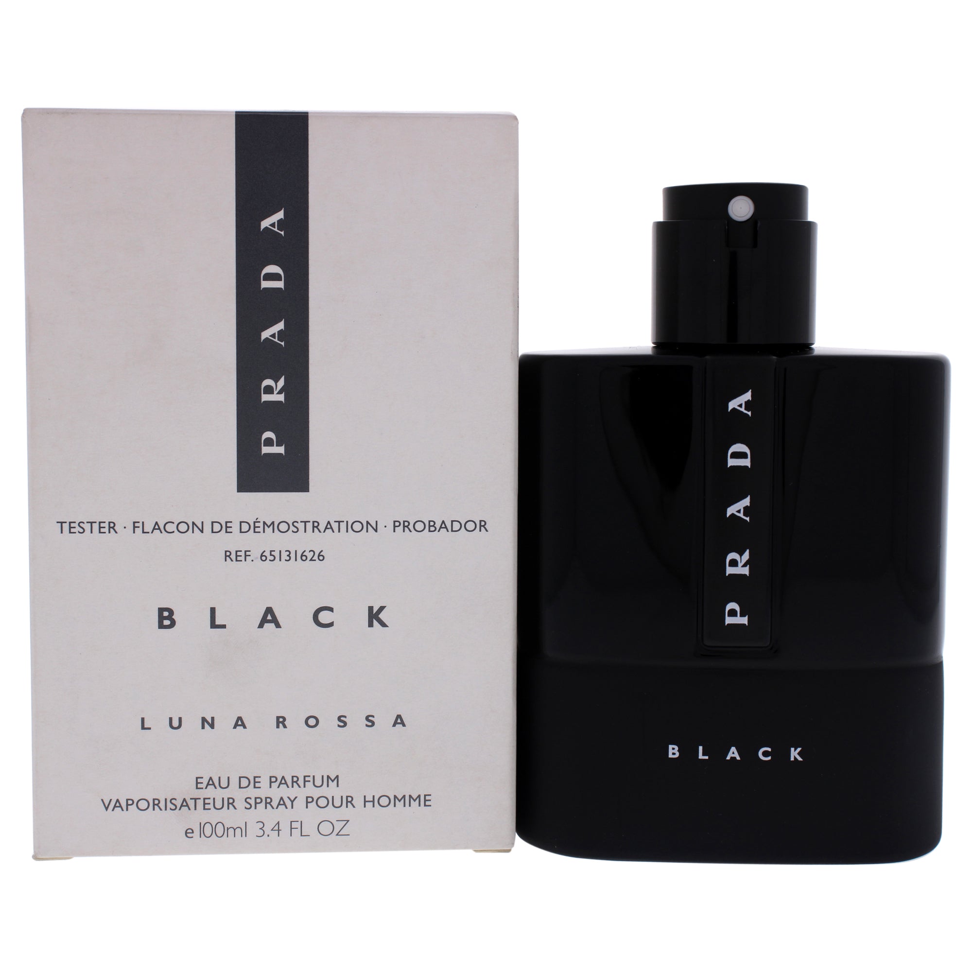 Luna Rossa Black by Prada for Men - 3.4 oz EDP Spray (Tester)