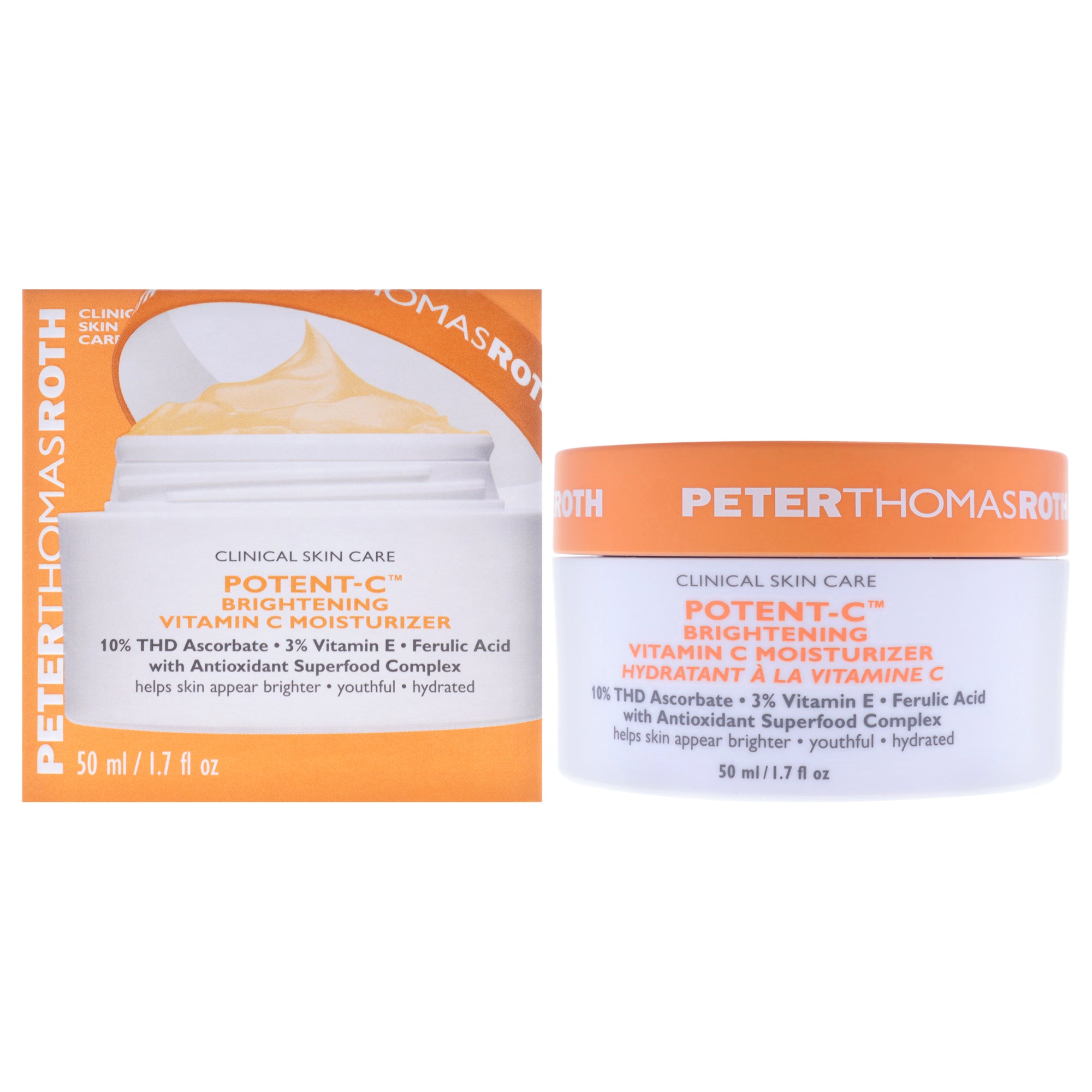 Potent-C Brightening Vitamin C Moisturizer by Peter Thomas Roth for Unisex - 1.7 oz Moisturizer