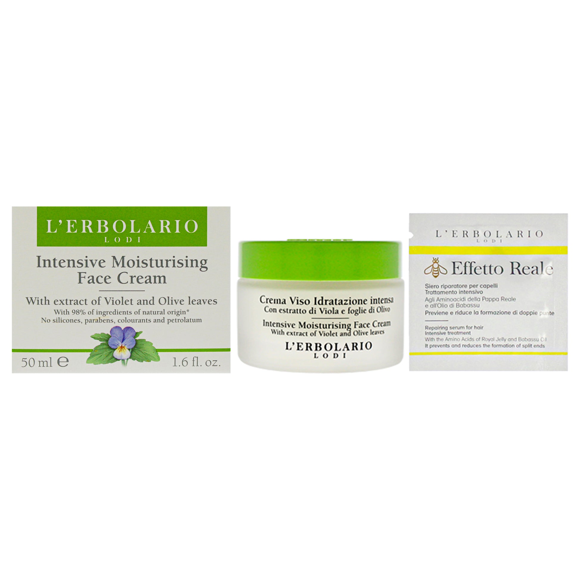 Intensive Moisturising Face Cream by LErbolario for Unisex - 1.6 oz Cream