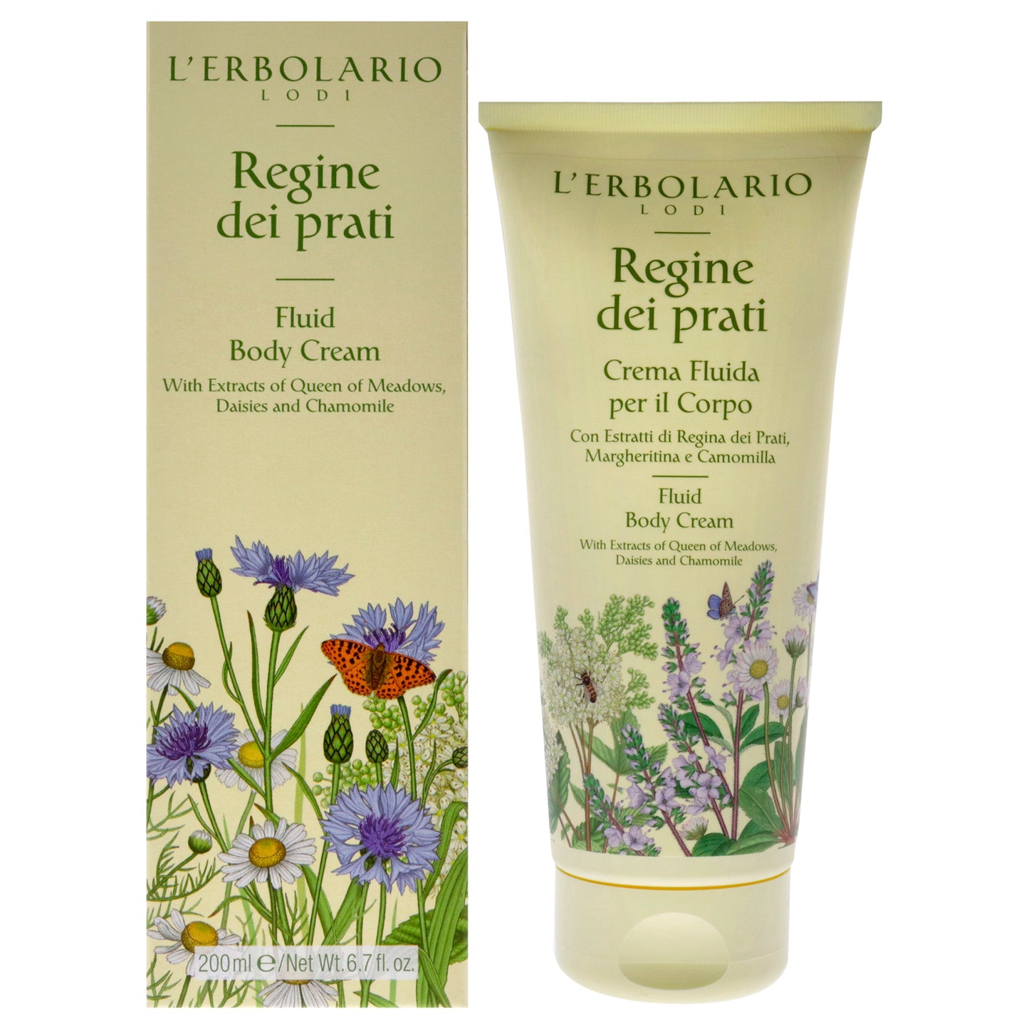 Fluid Body Cream - Regine Dei Prati by LErbolario for Unisex - 6.7 oz Body Cream