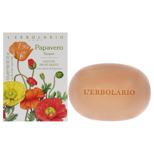 Perfume Soap - Sweet Poppy by LErbolario for Unisex - 3.5 oz Soap