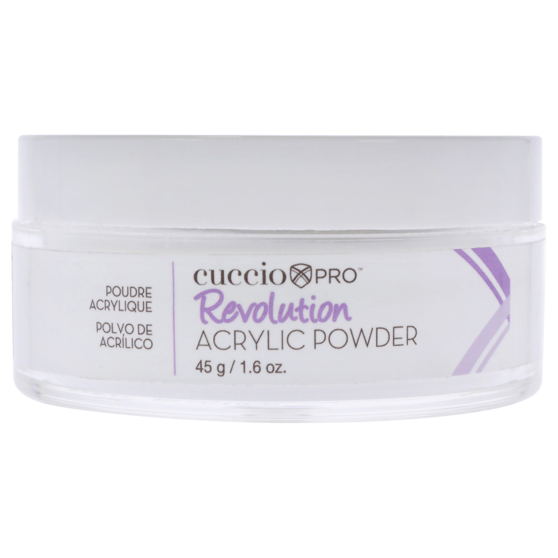 Revolution Acrylic Powder - Clear by Cuccio Pro for Women - 1.6 oz Acrylic Powder