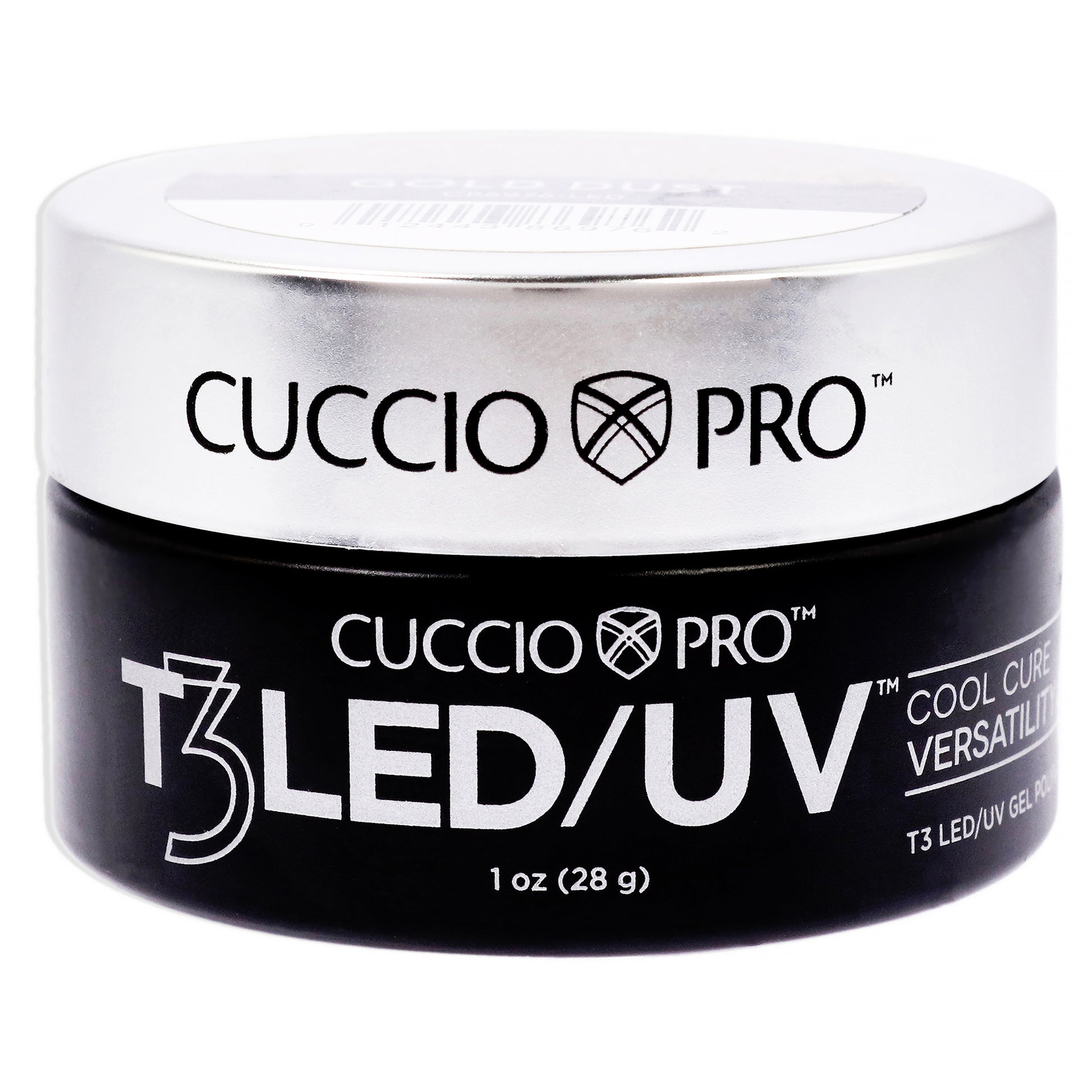 T3 Cool Cure Versatility Gel - Gold Dust by Cuccio Pro for Women - 1 oz Nail Gel