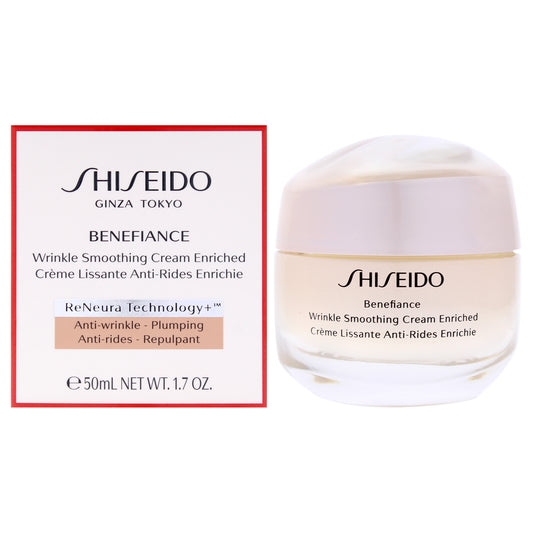 Benefiance Wrinkle Smoothing Cream Enriched by Shiseido for Unisex - 1.7 oz Cream