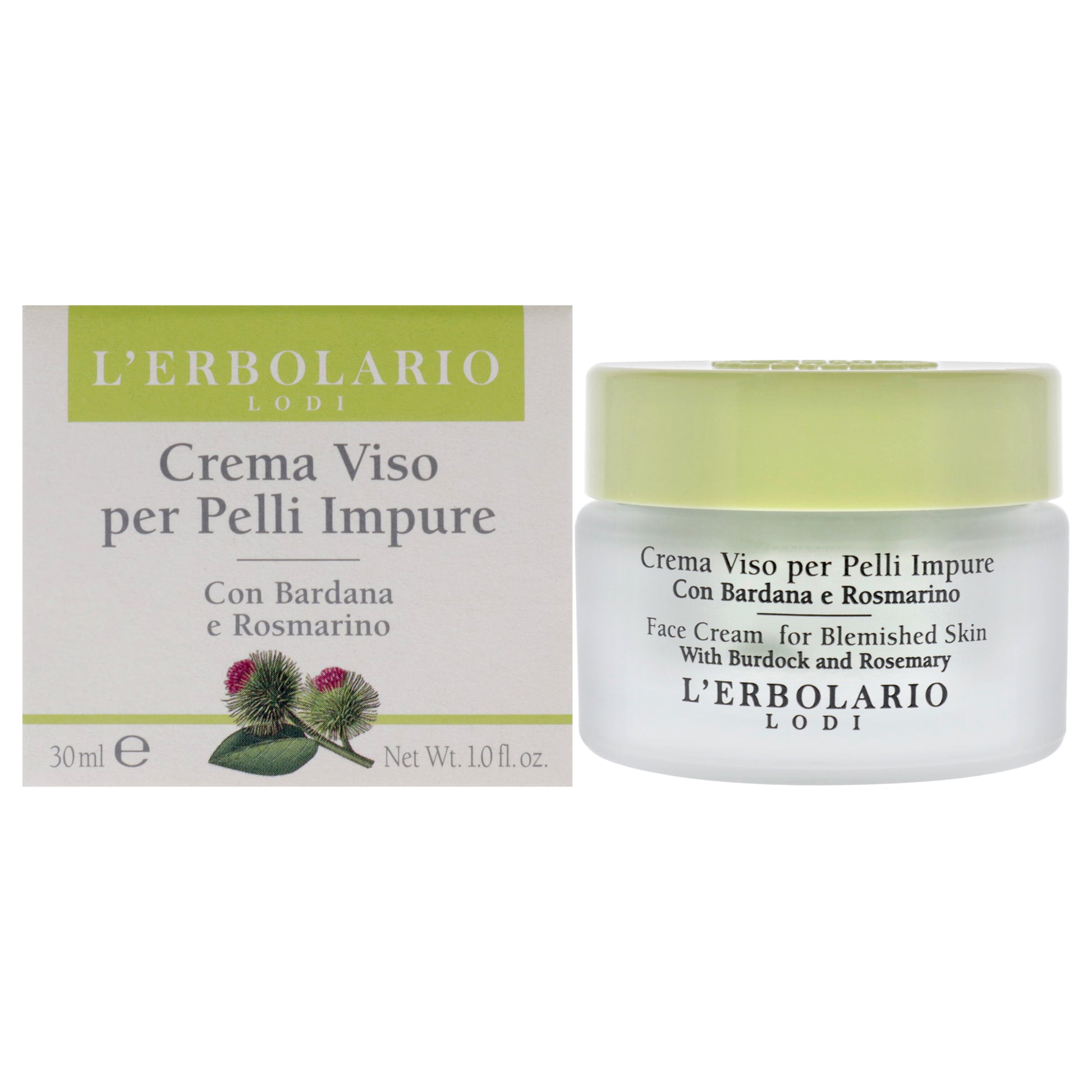 Face Cream for Blemished Skin by LErbolario for Unisex - 1 oz Cream