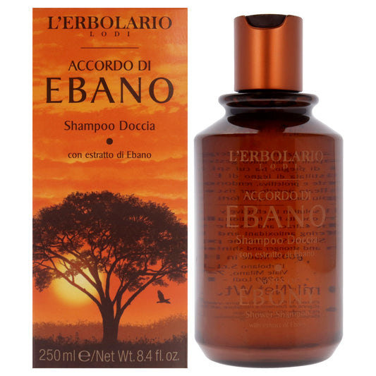 Shower Shampoo - Notes of Ebony by LErbolario for Unisex - 8.4 oz Shampoo