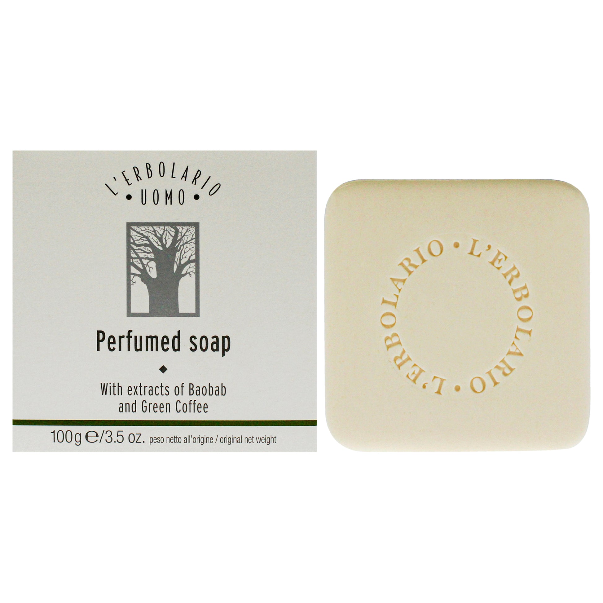 Perfumed Soap - Uomo by LErbolario for Men - 3.5 oz Soap