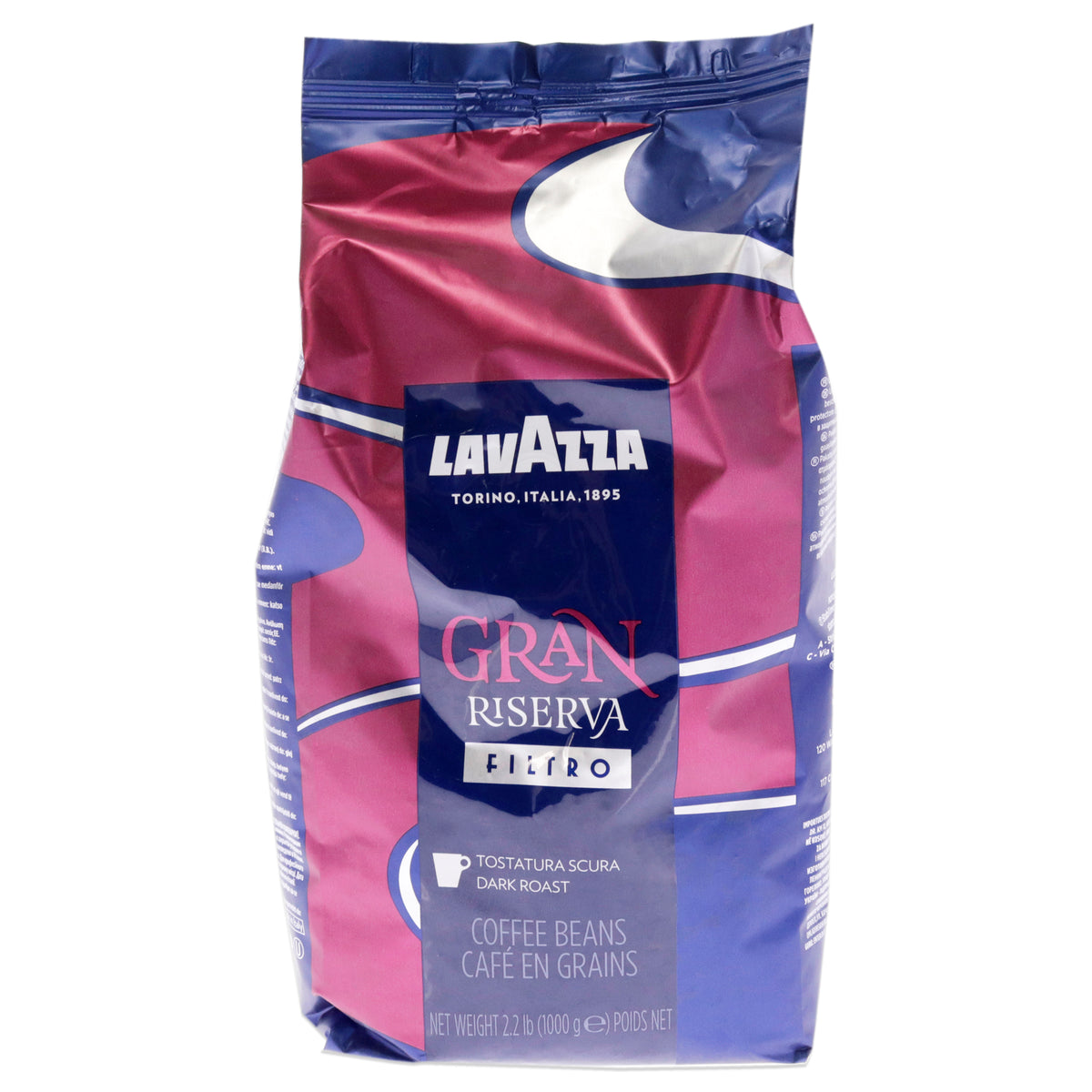 Gran Riserva Filtro Dark Roast Coffee Bean by Lavazza for Unisex - 35.2 oz Coffee