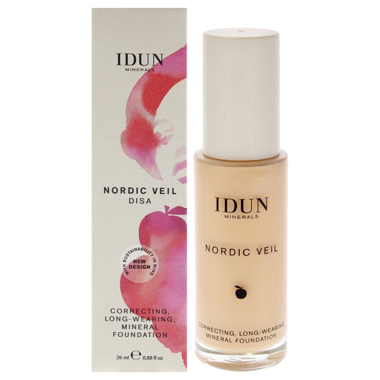 Nordic Veil Foundation - 307 Disa by Idun Minerals for Women - 0.88 oz Foundation