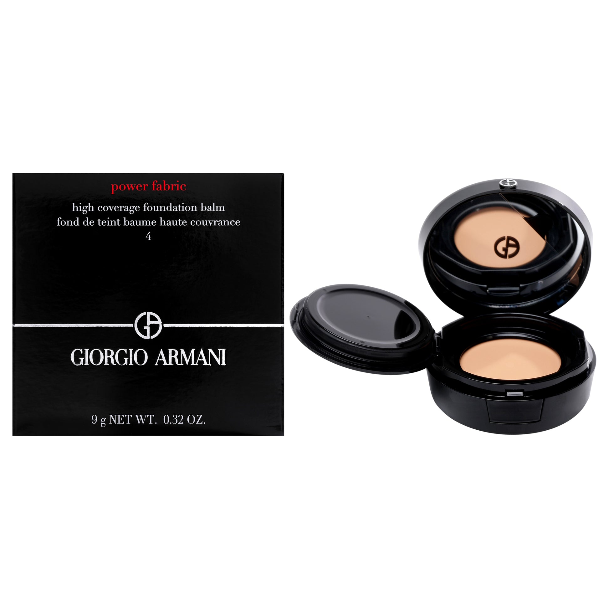 Power Fabric High Coverage Foundation Balm - 04 Deauville by Giorgio Armani for Women - 0.32 oz Foundation