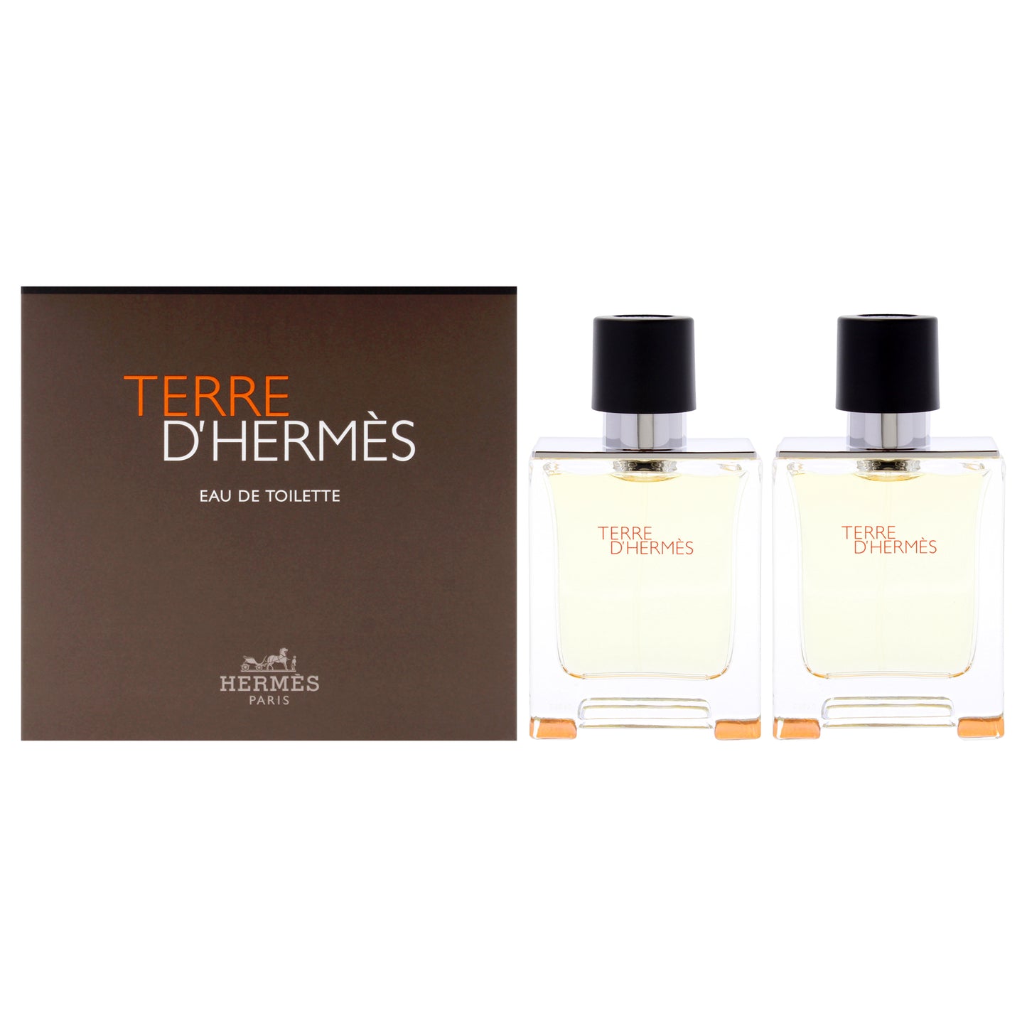 Terre DHermes by Hermes for Men - 2 Pc Gift Set 2 x 1.6oz EDT Spray
