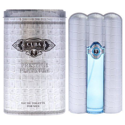 Cuba Prestige Platinum by Cuba for Men - 3 oz EDT Spray