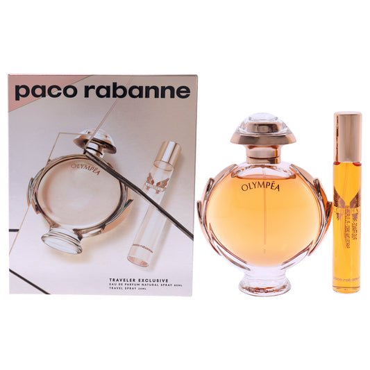 Olympea by Paco Rabanne for Women - 2 Pc Gift Set 2.7oz EDP Spray, 0.68oz EDP Travel Spray