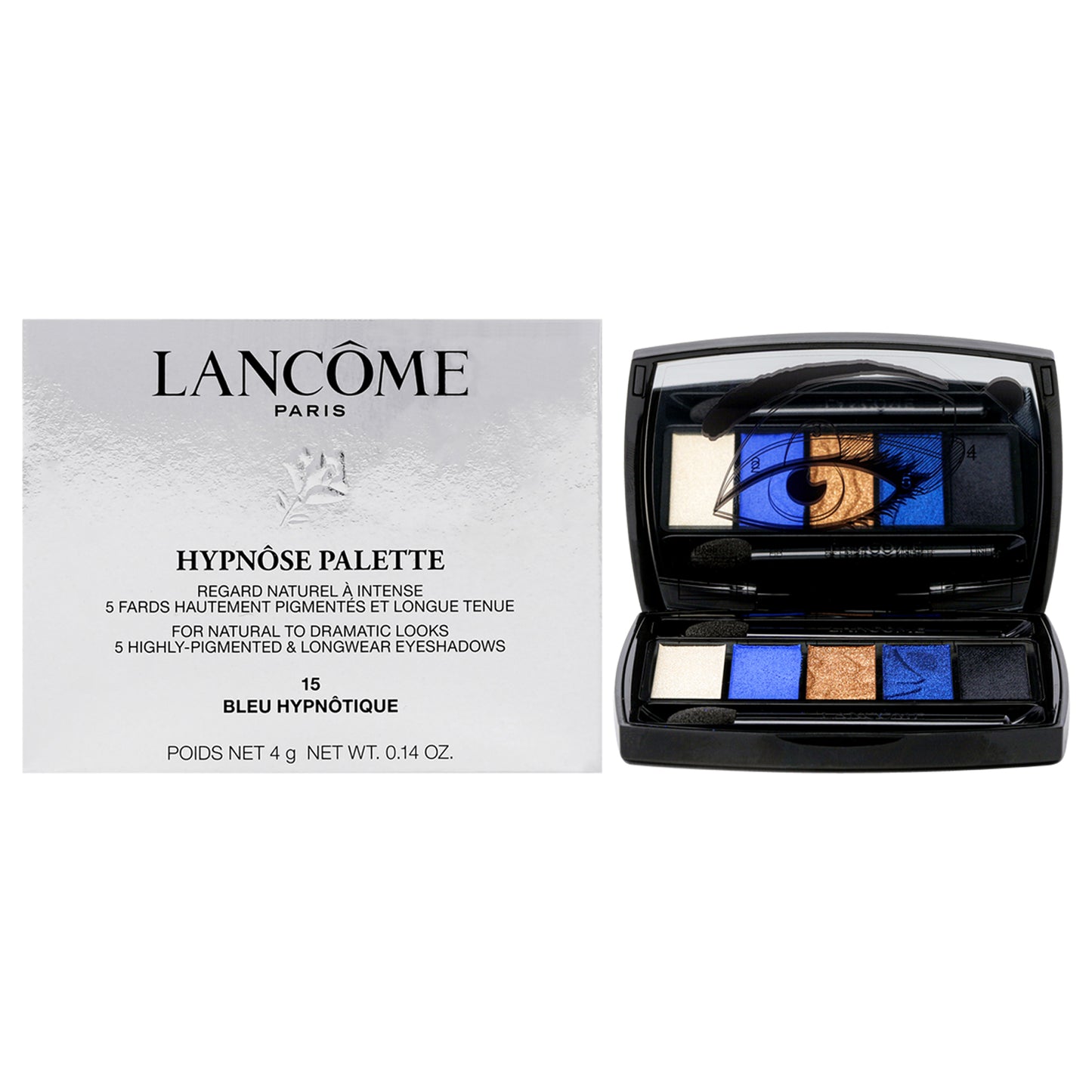 Hypnose 5-Color Eyeshadow Palette - 15 Bleu Hypnotique by Lancome for Women - 0.14 oz Eye Shadow