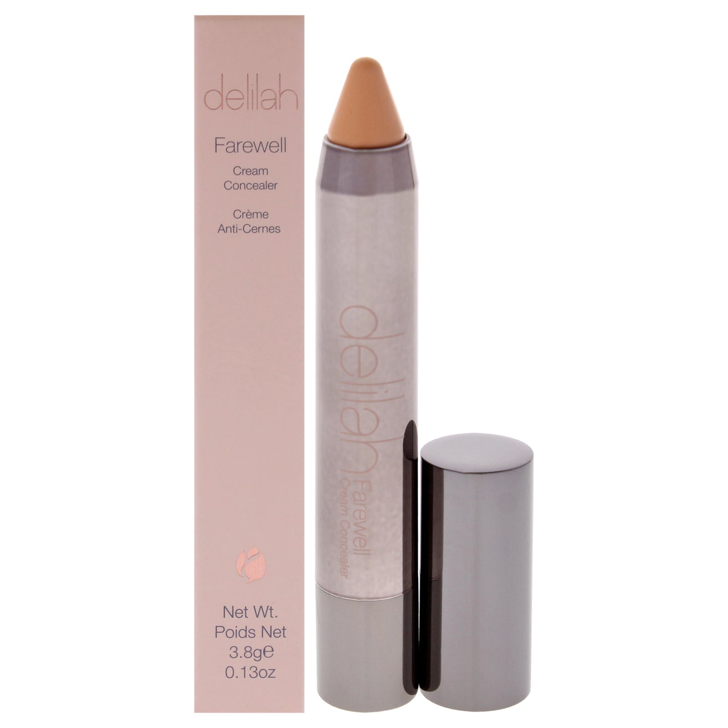 Farewell Cream Concealer - Almond by Delilah for Women - 0.13 oz Concealer