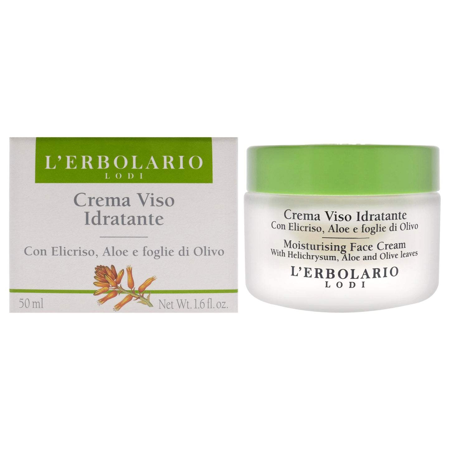 Moisturising Face Cream - Helichrysum by LErbolario for Unisex - 1.6 oz Cream