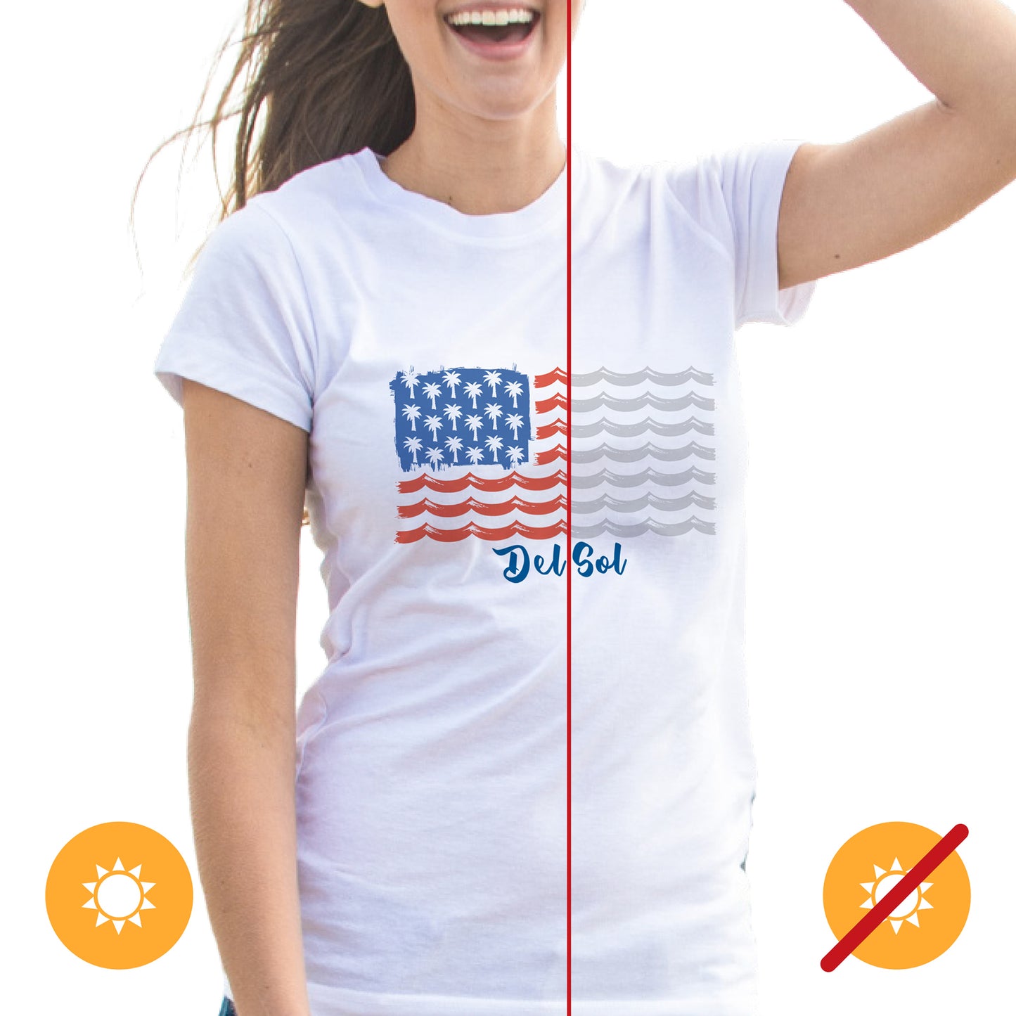 Kids Crew Tee - Tropical Americana by DelSol for Kids - 1 Pc T-Shirt (YXL)