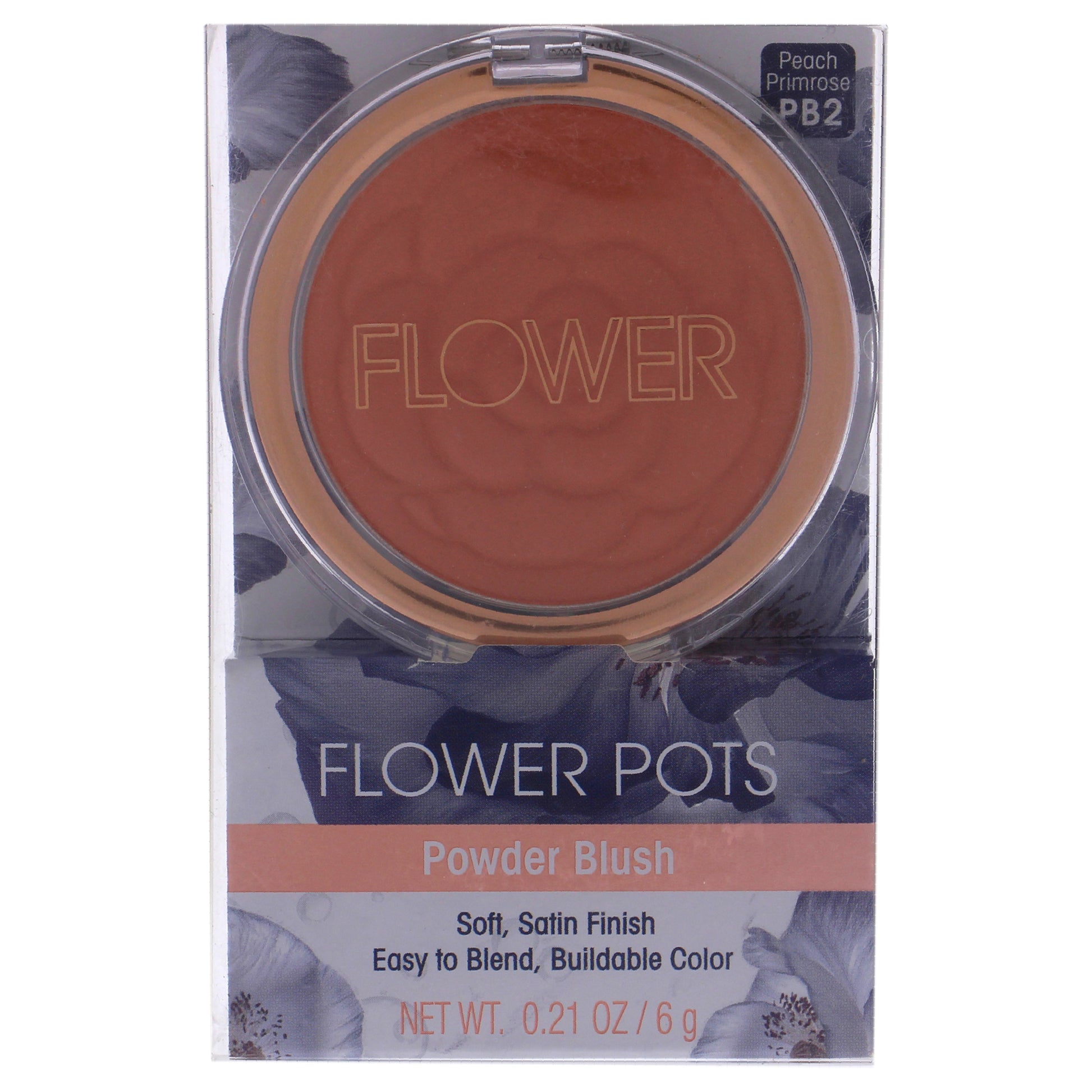 Flower Pots Powder Blush - Peach Primrose by Flower Beauty for Women - 0.21 oz Blush