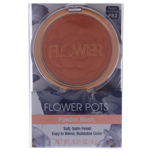 Flower Pots Powder Blush - Peach Primrose by Flower Beauty for Women - 0.21 oz Blush