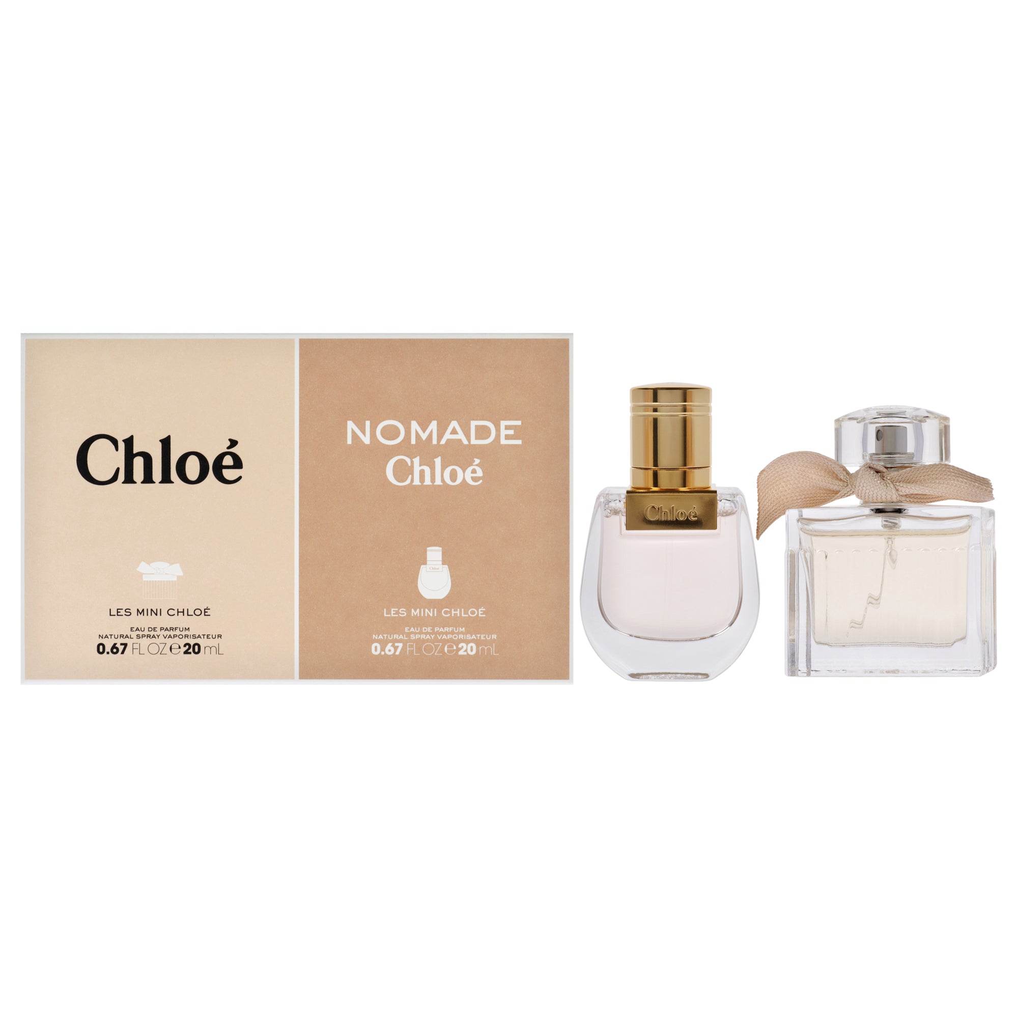 Chloe Les Mini Chloe by Chloe for Women - 2 Pc Gift Set 0.67oz EDP Spray, 0.67oz Nomade EDP Spray