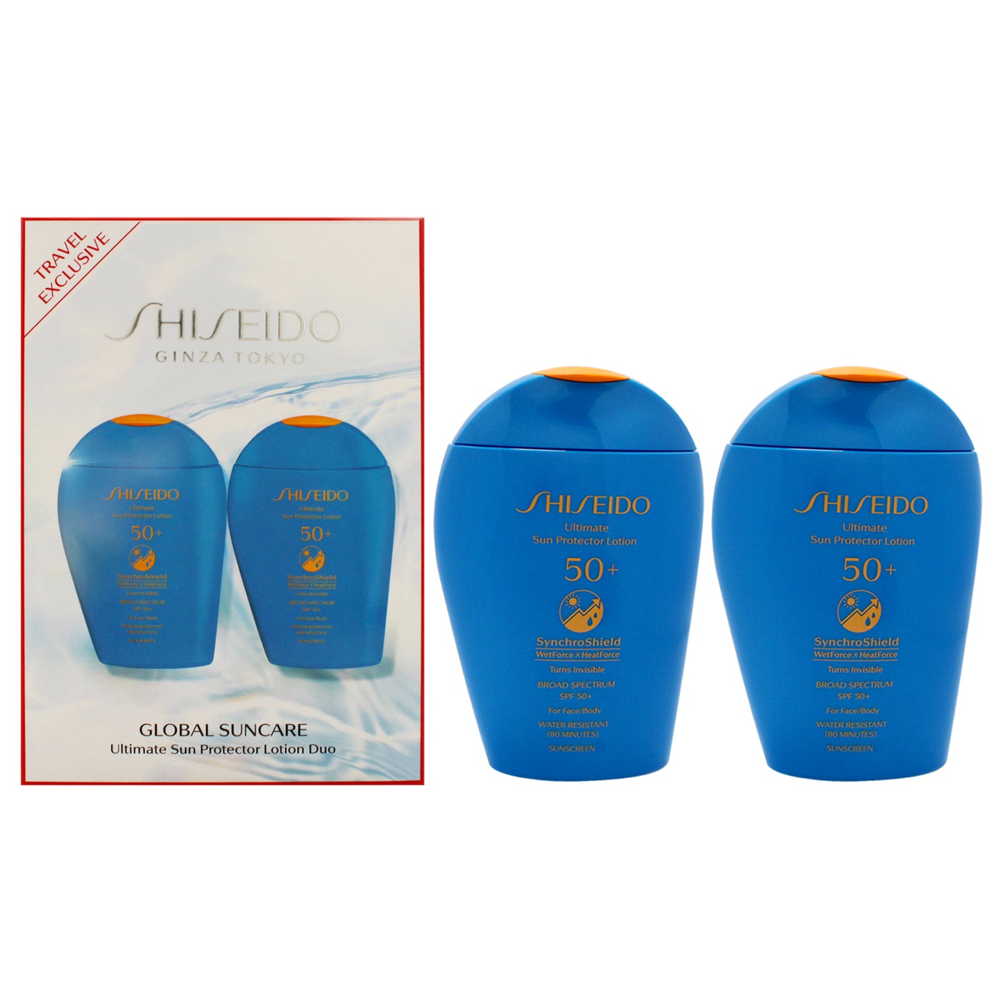 Ultimate Sun Protector Lotion SPF 50 Plus Duo by Shiseido for Women - 2 x 5 oz Lotion