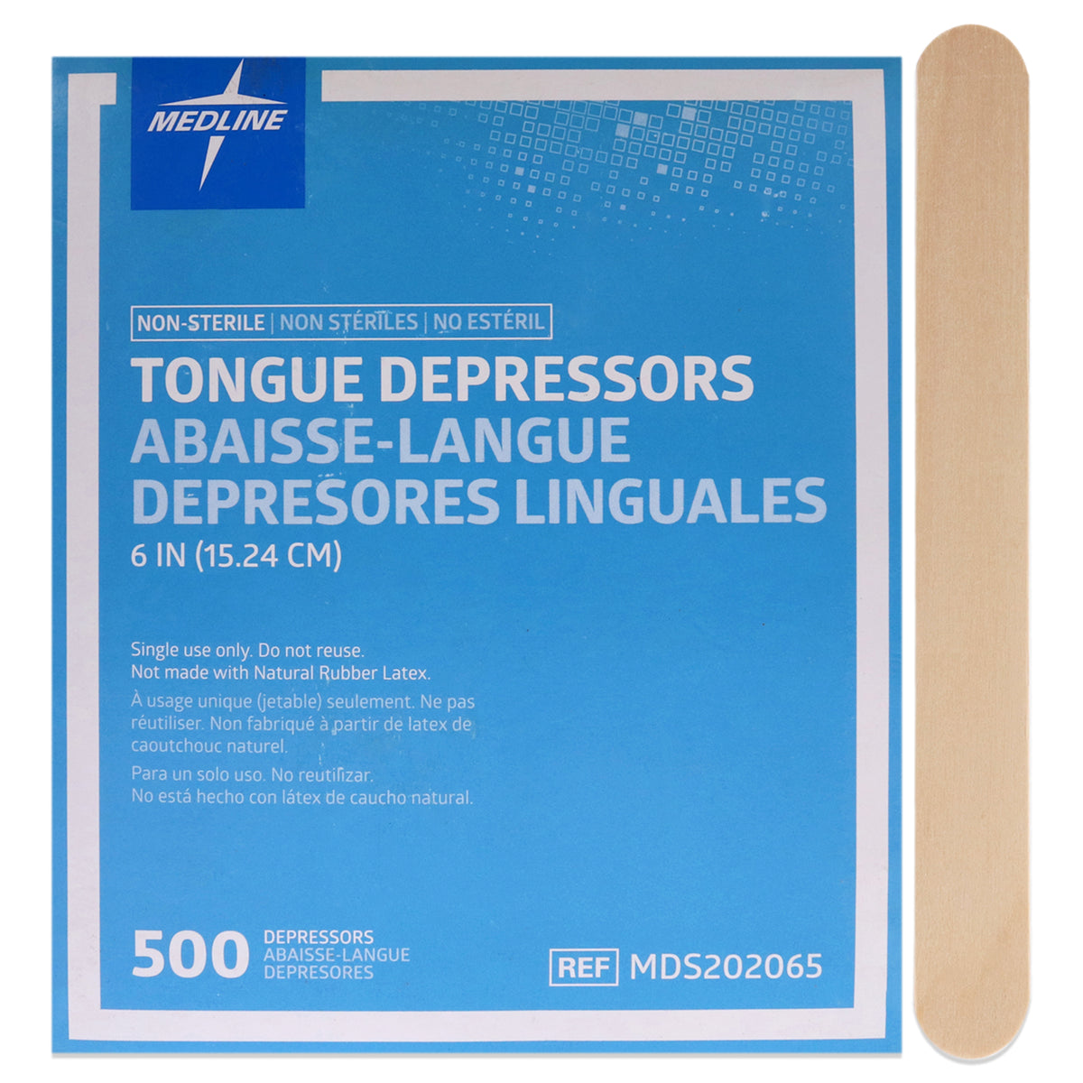 Tongue Depressors No-Sterile by Medline for Unisex - 500 Pc Depressors