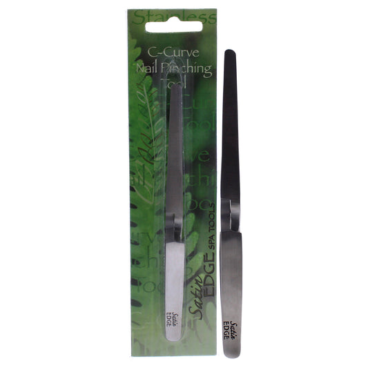 C-Curve Nail Pinching Tool by Satin Edge for Unisex - 1 Pc Cuticle Pusher