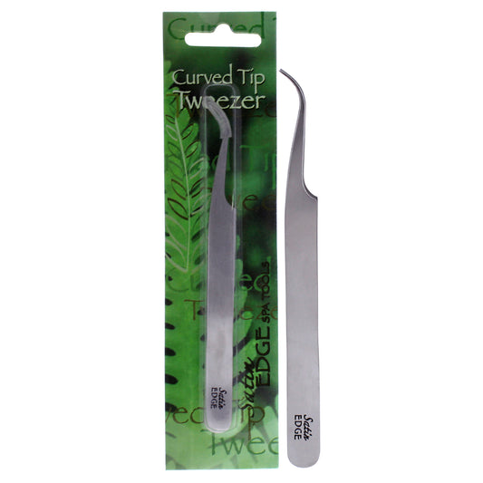 Curved Tip Tweezers by Satin Edge for Unisex - 1 Pc Tweezer
