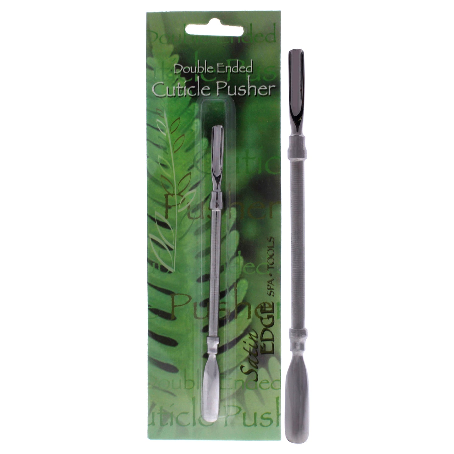 Double-Ended Cuticle Pusher by Satin Edge for Unisex - 1 Pc Cuticle Pusher