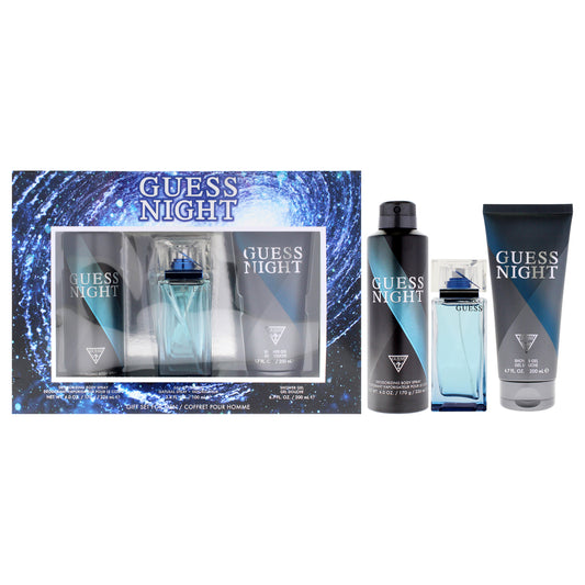 Guess Night 3 Pc Gift Set 3.4oz EDT Spray