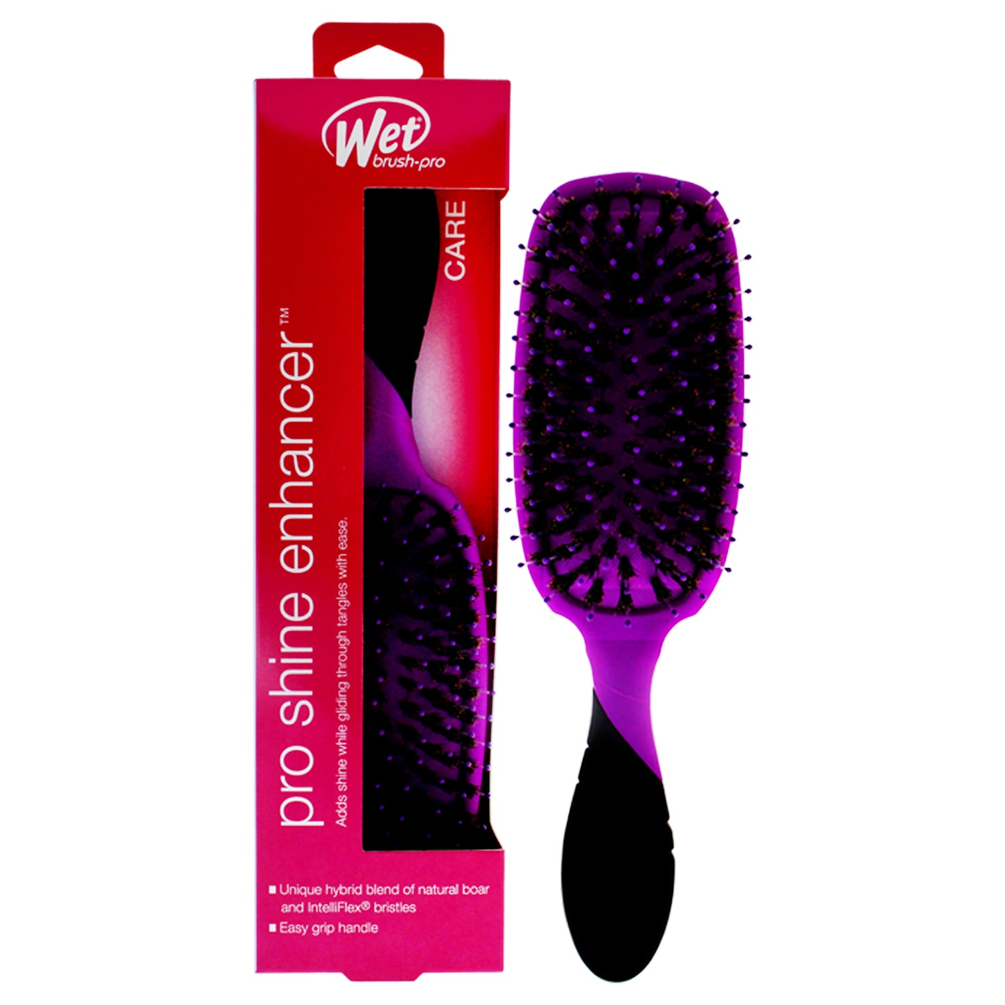 Pro Detangler Shine Enhancer Brush - Purple by Wet Brush for Unisex - 1 Pc Hair Brush