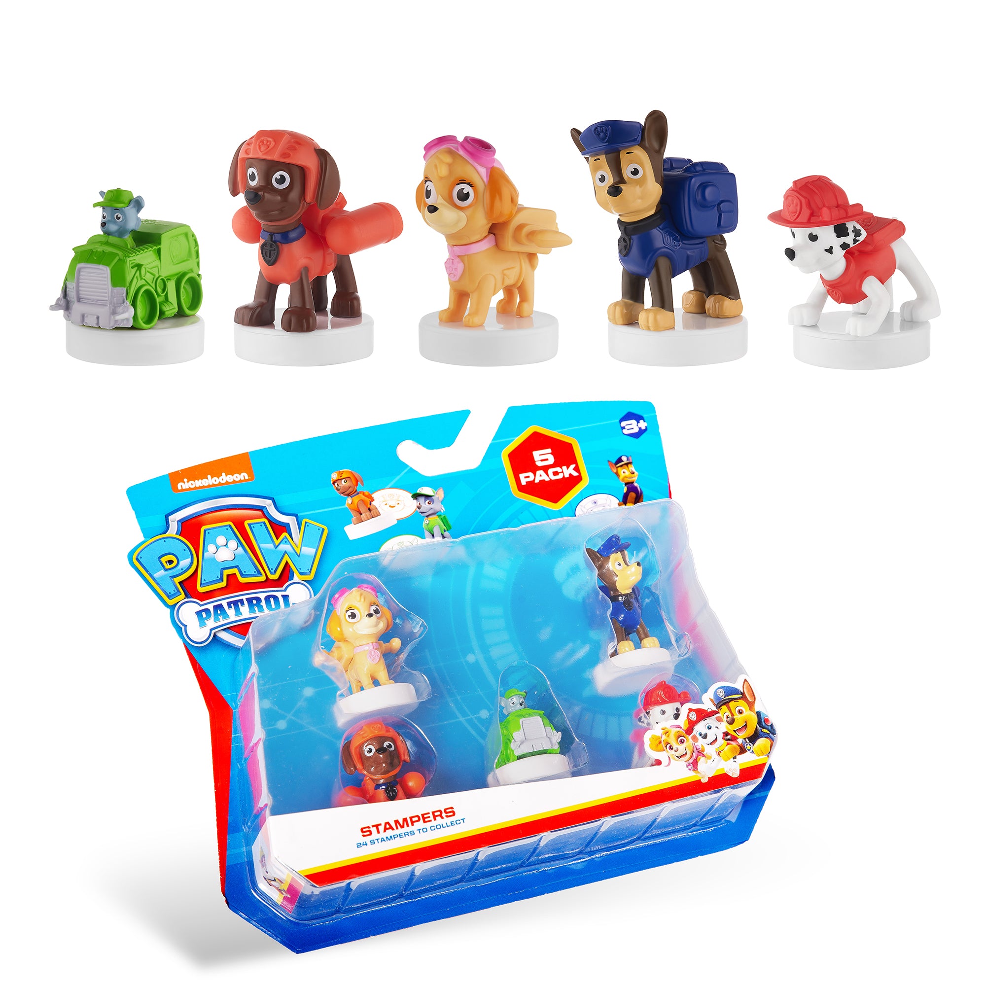 Paw Patrol Stampers Blister - 5 (S1) - B by PMI for Kids - 5 Pc Stampers