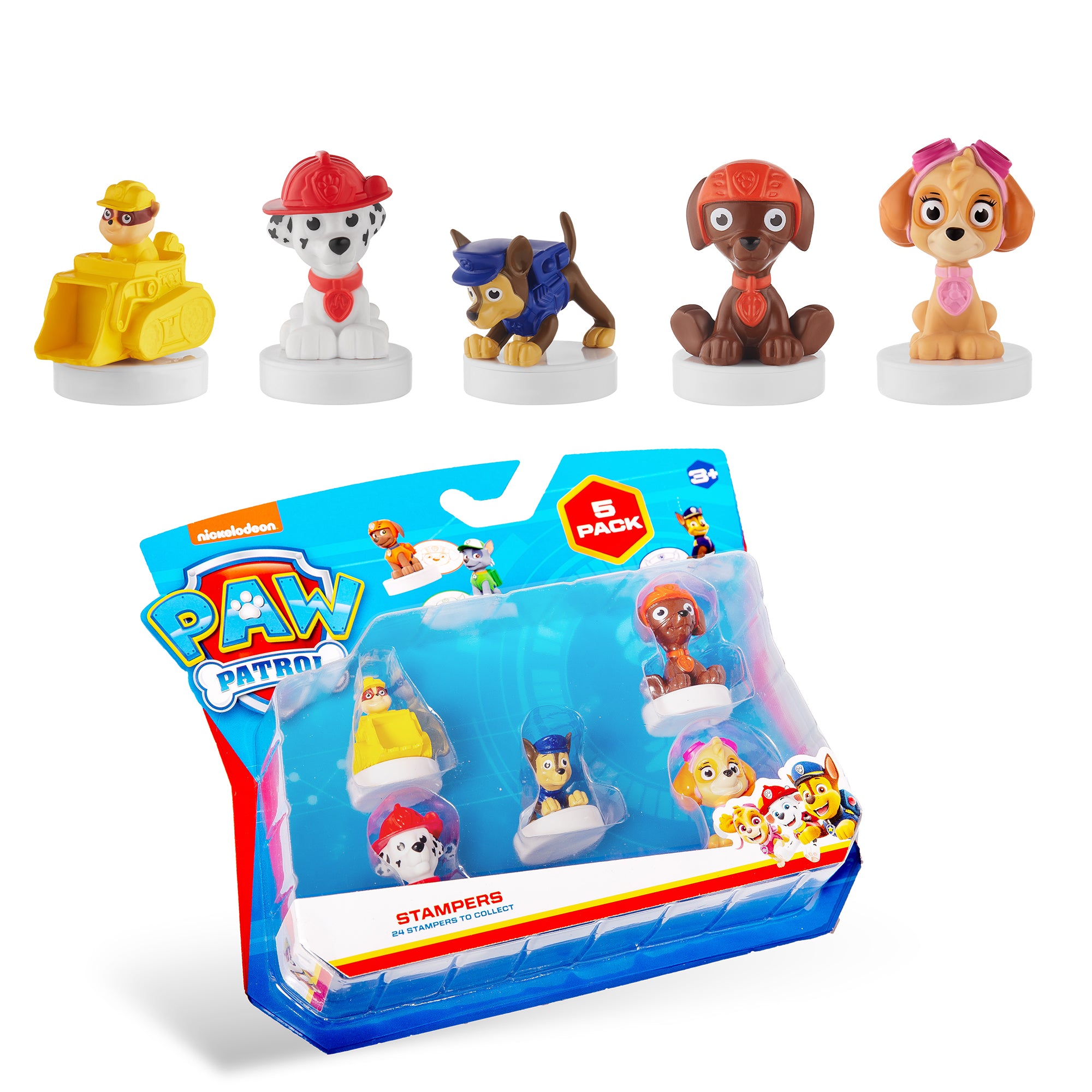 Paw Patrol Stampers Blister - 5 (S1) - E by PMI for Kids - 5 Pc Stampers