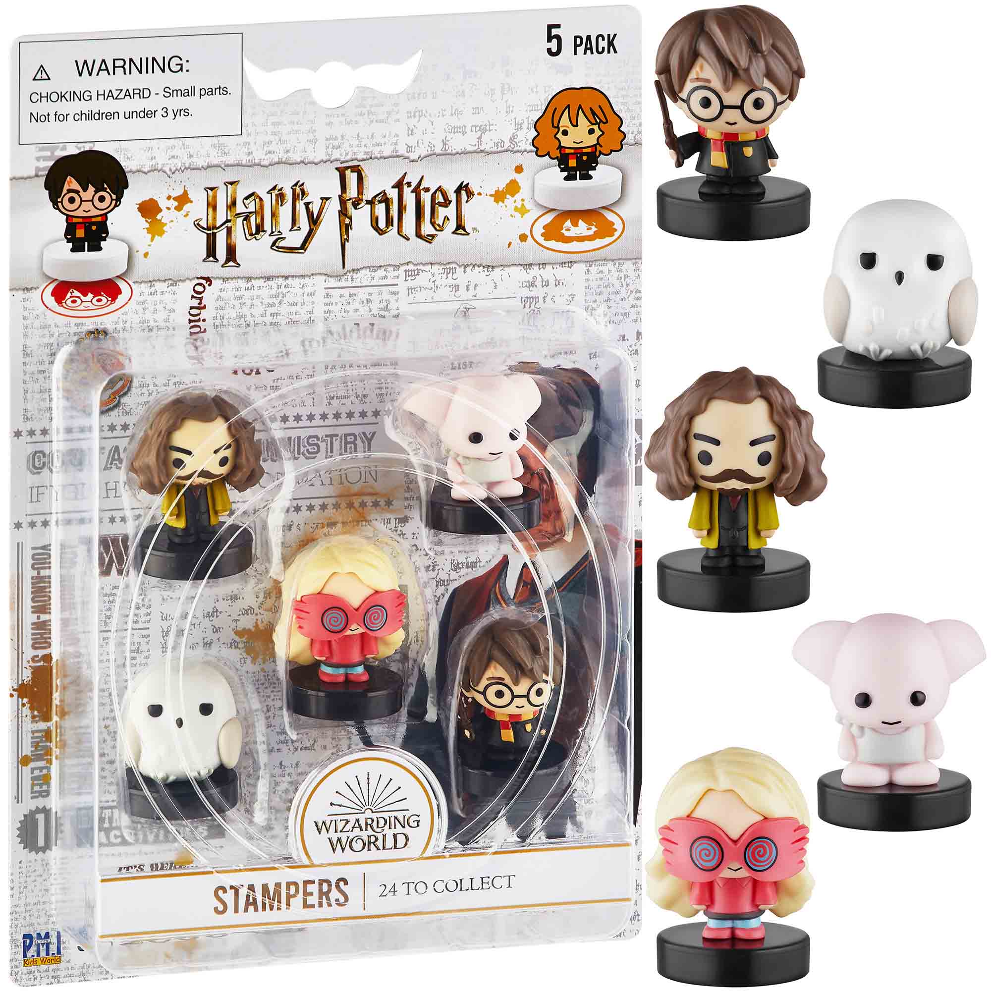 Harry Potter Stampers Blister - 5 (S1) - E by PMI for Kids - 5 Pc Stampers