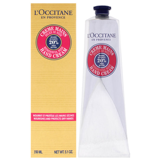 Shea Butter Wonderful Rose Hand Cream by LOccitane for Unisex - 5.1 oz Cream