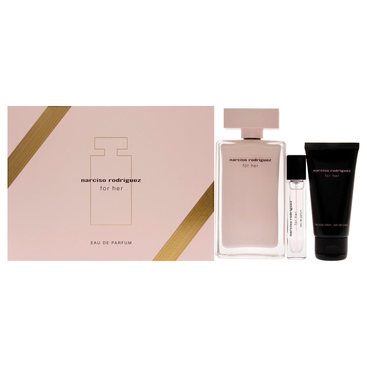 Narciso Rodriguez 3 Pc Gift Set 3.3oz EDP Spray