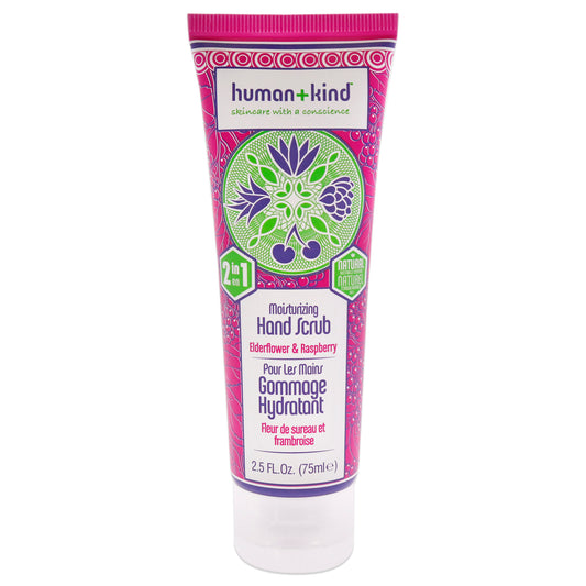 Hand Scrub - Elderflower and Raspberry by Human+Kind for Unisex - 2.5 oz Scrub