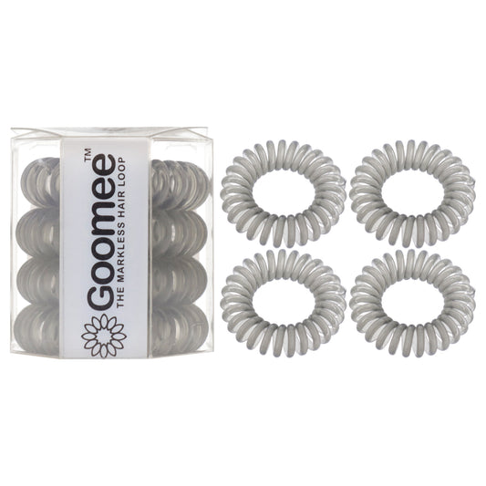 The Markless Hair Loop Set - Charcoal by Goomee for Women - 4 Pc Hair Tie